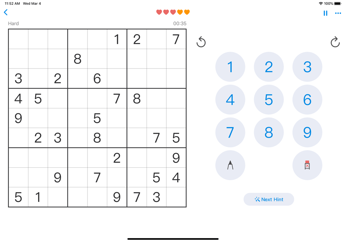 Screenshot of iPad App
